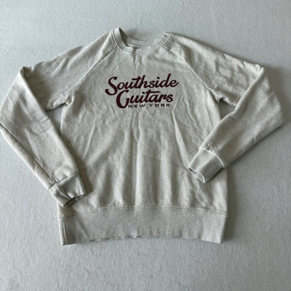 Brandy Melville Southside Guitars Sweatshirt‎ Women One Size Oatmeal